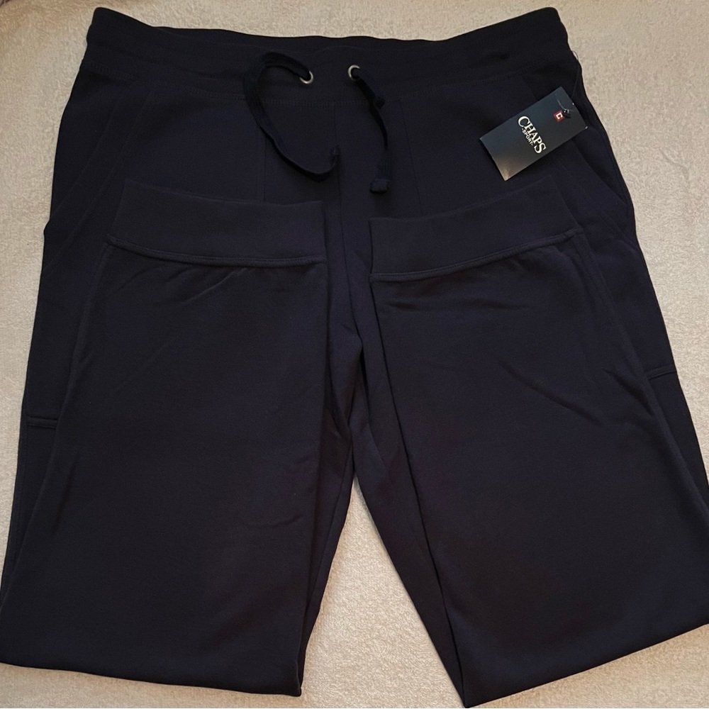 Men’s Chaps Sweatpants, Size XL, Navy Blue, New With Tags
